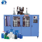 Máquina doble del moldeo por insuflación de aire comprimido de la protuberancia de la estación para las botellas del detergente para ropa 8-12L