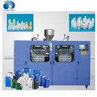 Máquina doble del moldeo por insuflación de aire comprimido de la protuberancia de la estación para las botellas 0.35L del diario/de leche