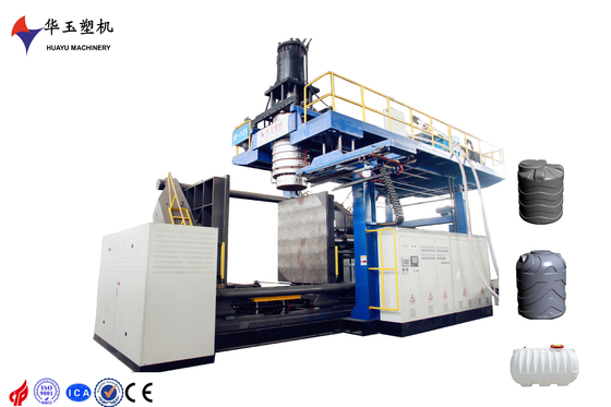 Huayu 1layer Water Tank Extrusion Blow Moulding Machine 200-1000L Capacidad y Voltagem Customizada Es una máquina de moldear con extrusión de agua